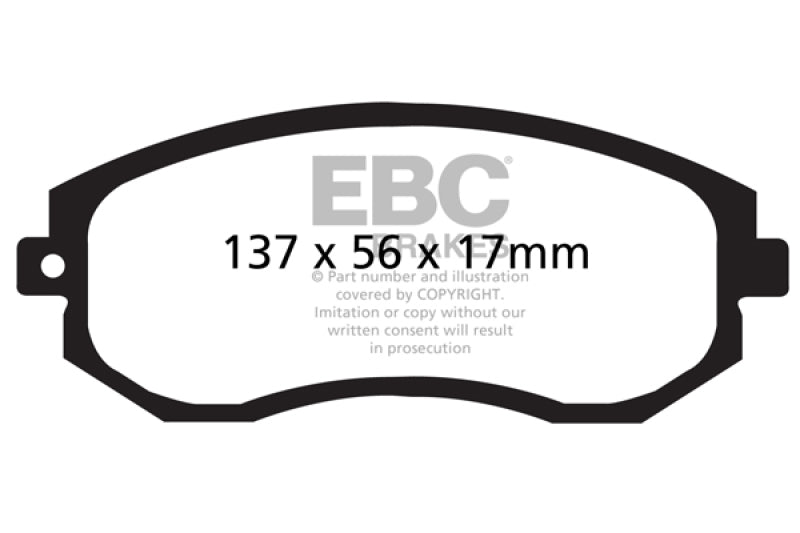 EBC Greenstuff Brake Pad Sets - EBC 12+ Scion FR-S 2 Greenstuff Front Brake Pads