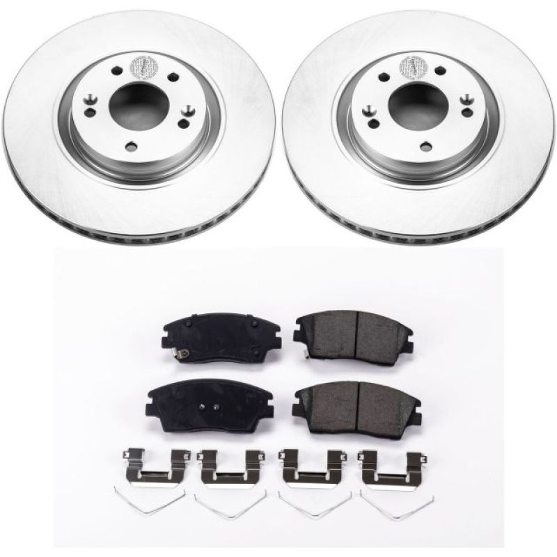 PSB Z17 Evolution Coated Kit - Power Stop 15-17 Hyundai Tucson Front Z17 Evolution Geomet Coated Brake Kit