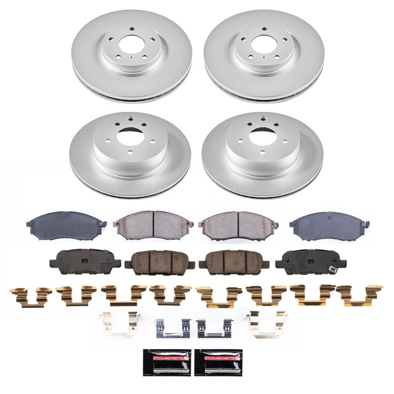 PSB Z17 Evolution Coated Kit - Power Stop 20-22 Cadillac CT4 Front Z17 Coated Brake Kit