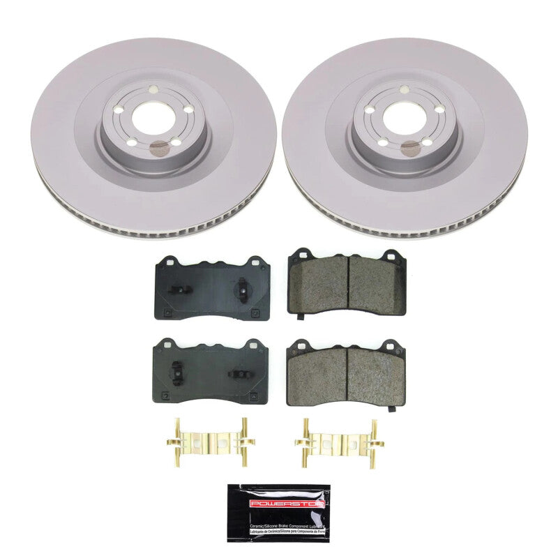 PSB Z17 Evolution Coated Kit - Power Stop 21-23 Ford Mustang Mach-E Front Z17 Coated Brake Kit