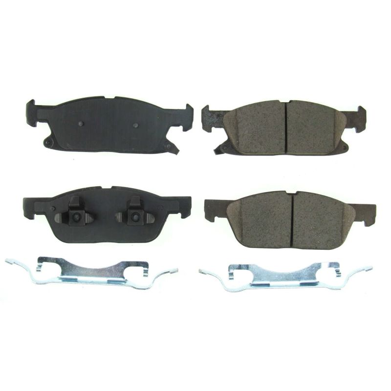 PSB Z17 Evolution Brake Pads - Power Stop 2019 Ford Edge Front Z17 Evolution Ceramic Brake Pads w/Hardware