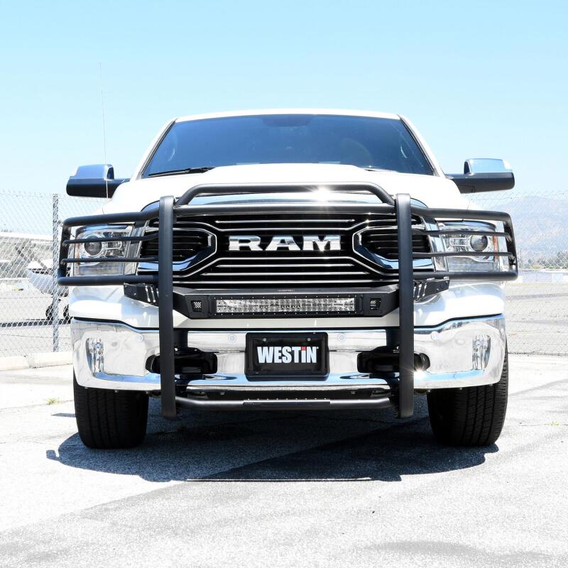 WES Sportsman Grille Guards - Westin 19-21 Ram 1500 Classic (Excl Rebel) Sportsman X Grille Guard - Textured Black