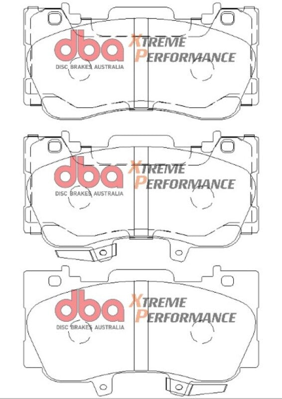 DBA XP Performance Brake Pads - DBA 15-19 Ford Mustang GT (w/o Performance Pkg/352mm Front Rotor) XP Performance Front Brake Pads