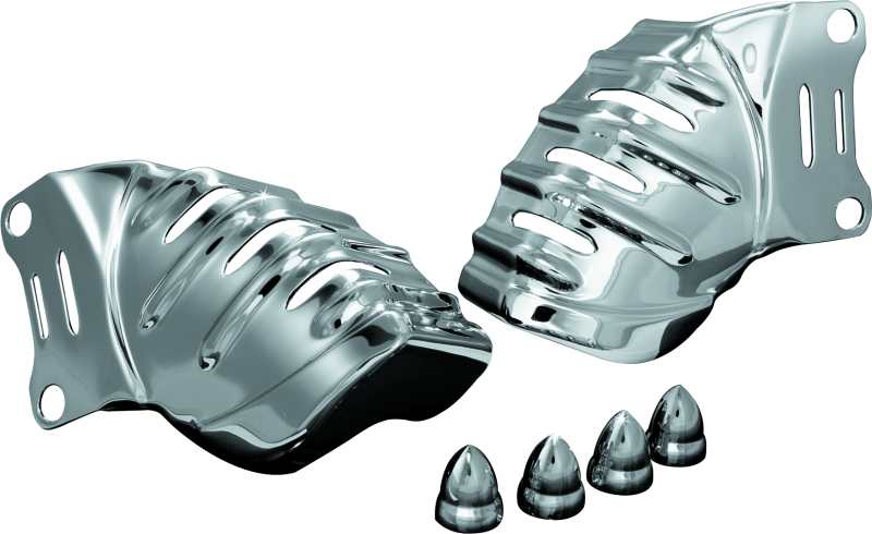 KUR Brake Covers D - Kuryakyn Caliper Covers For Brembo Calipers Chrome