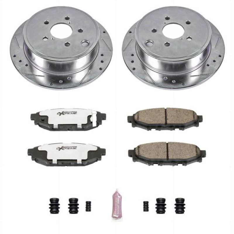 PSB Z26 Street Warrior Kit - Power Stop 13-16 Subaru BRZ Rear Z26 Street Warrior Brake Kit