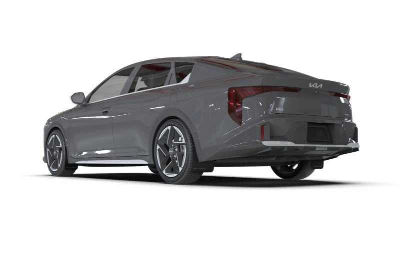 RAL UR Blk Flap/Dark Grey Logo - Rally Armor 2025+ Kia K4 Black Mud Flap Dark Grey Logo