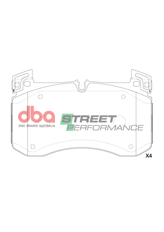 DBA SP Performance Brake Pads - DBA 2021+ Mercedes-Benz GLE53 AMG/GLE63 S AMG SP Performance Front Brake Pads
