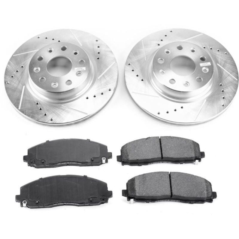 PSB Z23 Evolution Kit - Power Stop 18-19 Jeep Wrangler Front Z23 Evolution Sport Brake Kit
