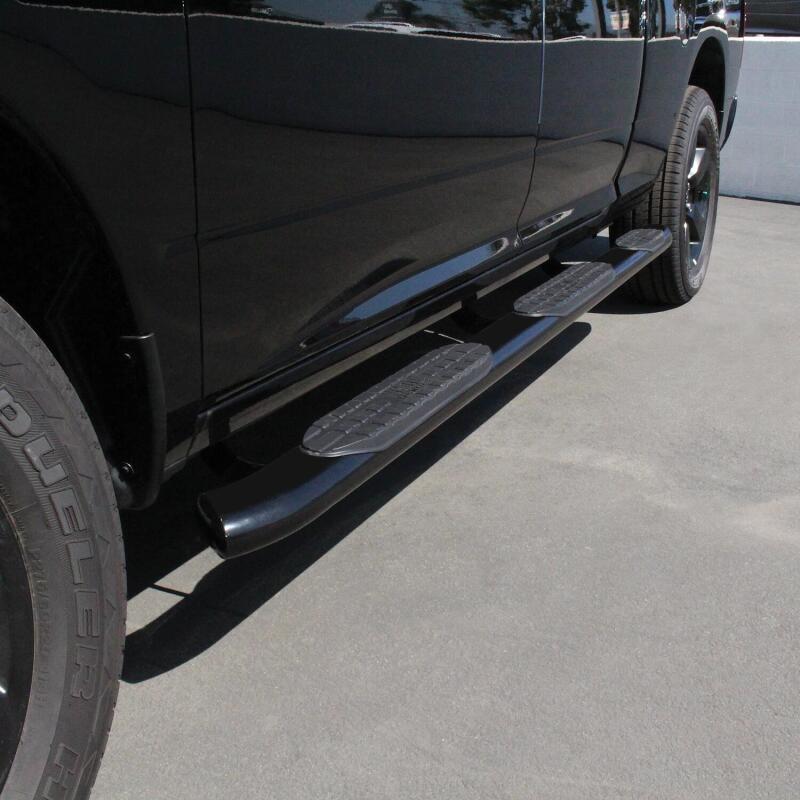 WES Nerf Bars - PRO TRAXX 5 - Westin 2009-2018 Ram/Dodge 1500 Quad Cab (6.5 ft Bed) PRO TRAXX 5 WTW Oval Nerf Step Bars - Black