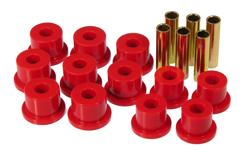 PRO Spring/Shackle Bush- Red - Prothane 81-87 GM K30 Rear Spring & Shackle Bushings (w/ 1.5in OD Frame Shackle Bush) - Red