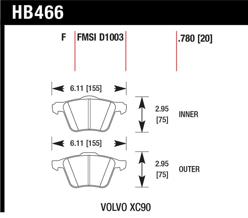 HAWK LTS Brake Pads - Hawk LTS Street Brake Pads