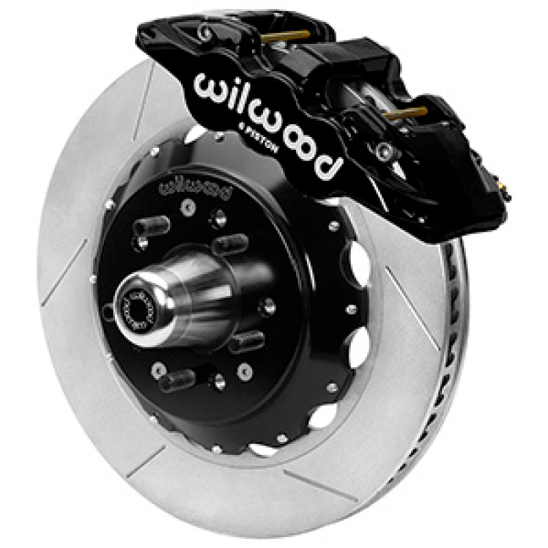 WIL Aero Brake Kit - Wilwood Aero6R/ST Front Big Brake Kit 14in Black Anodize 79-88 Chevrolet Monte Carlo