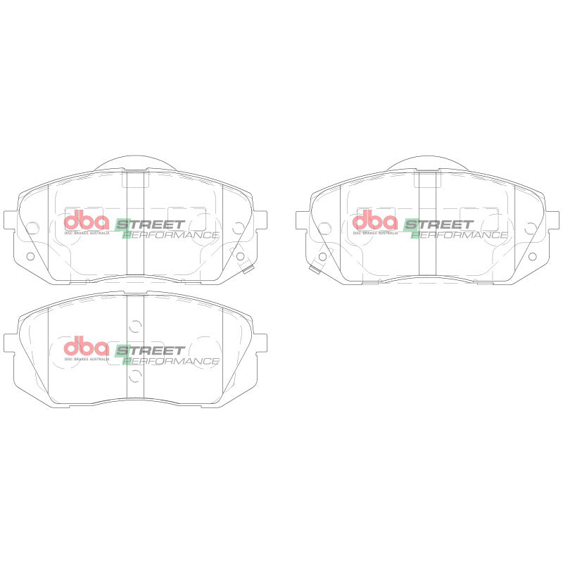 DBA Street Series Brake Pads - DBA 20-23 Hyundai Kona N-Line Street Performance Front Brake Pads