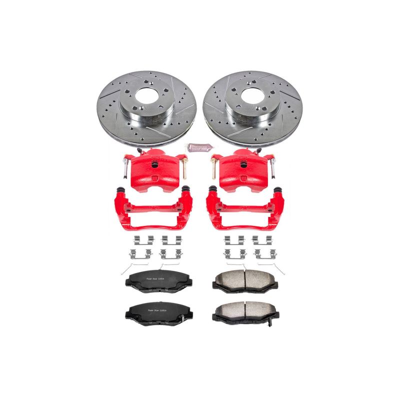 PSB Z36 Truck & Tow Kit w/Cals - Power Stop 14-15 Acura ILX Front Z36 Truck & Tow Brake Kit w/Calipers