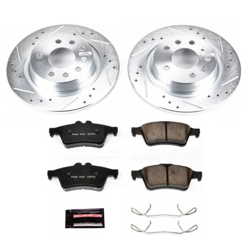PSB Z23 Evolution Kit - Power Stop 03-11 Saab 9-3 Rear Z23 Evolution Sport Brake Kit