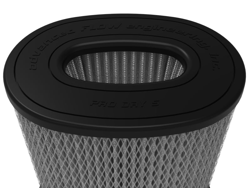 AFE Universal Pro Dry S Filter - aFe MagnumFLOW Pro DRY S Univ Air Filter 5-1/2x3-1/2in F x 8-1/4 x 6in B x 8 x 5-3/4in T x 9in H