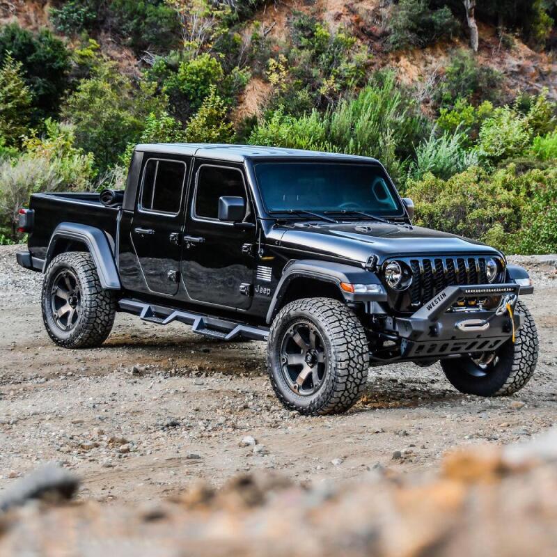 WES Snyper Stubby Bumpers - Westin 18-19 Jeep Wrangler JL WJ2 Stubby Front Bumper - Textured Black