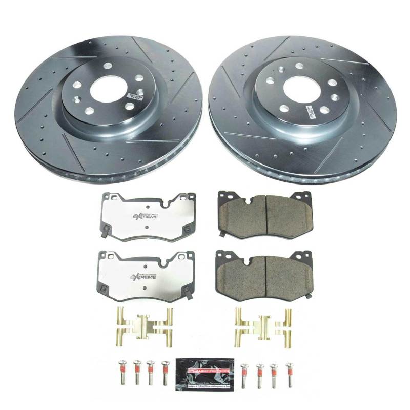 PSB Z26 Street Warrior Kit - Power Stop 20-21 Chevrolet Corvette Front Z26 Street Brake Kit