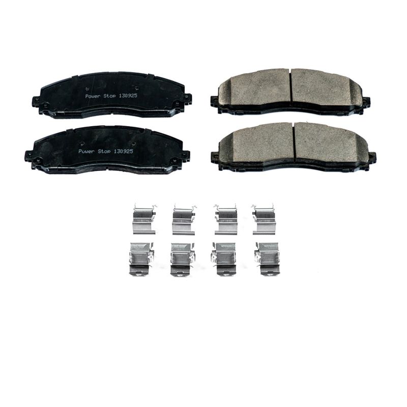 PSB Z17 Evolution Brake Pads - Power Stop 13-19 Ford F-250 Super Duty Rear Z17 Evolution Ceramic Brake Pads w/Hardware