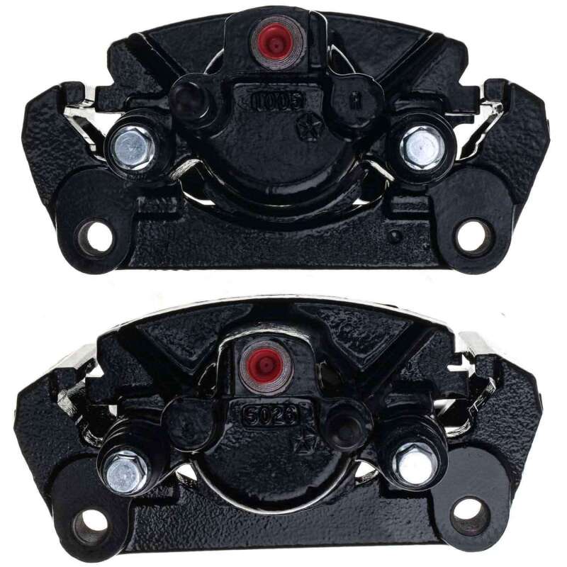 PSB Black Calipers - Power Stop 11-18 Ram 1500 Rear Black Calipers - Pair (w/Bracket)