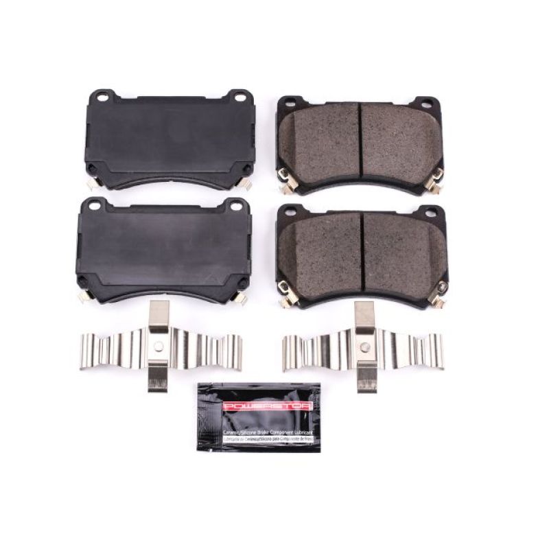 PSB Z23 Evolution Brake Pads - Power Stop 2011 Hyundai Equus Front Z23 Evolution Sport Brake Pads w/Hardware