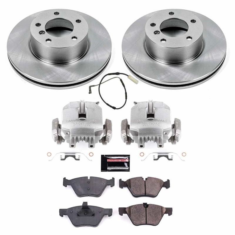 PSB Autospecialty Kit w/Cals - Power Stop 2007 BMW 328i Front Autospecialty Brake Kit w/Calipers