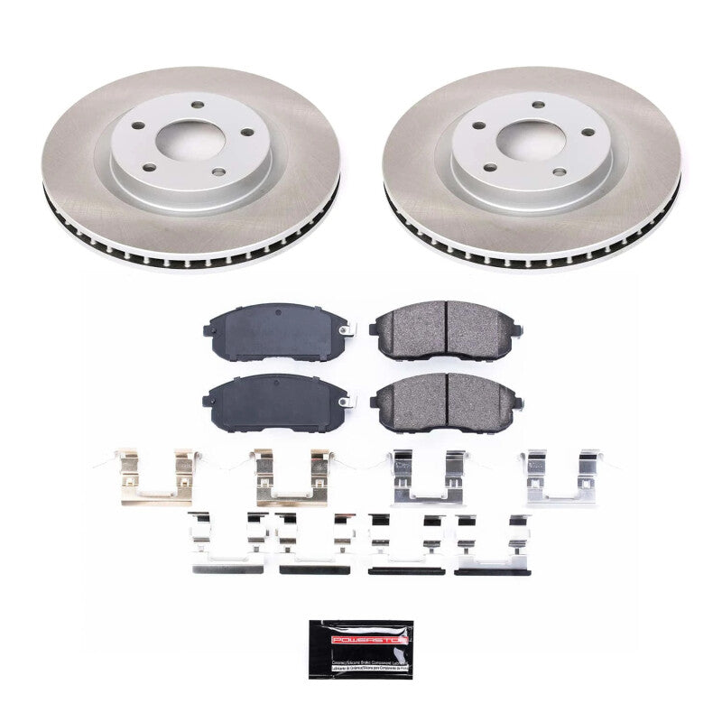 PSB Semi-Coated Rotor Kits - Power Stop 07-12 Nissan Sentra Front Semi-Coated Rotor Kit
