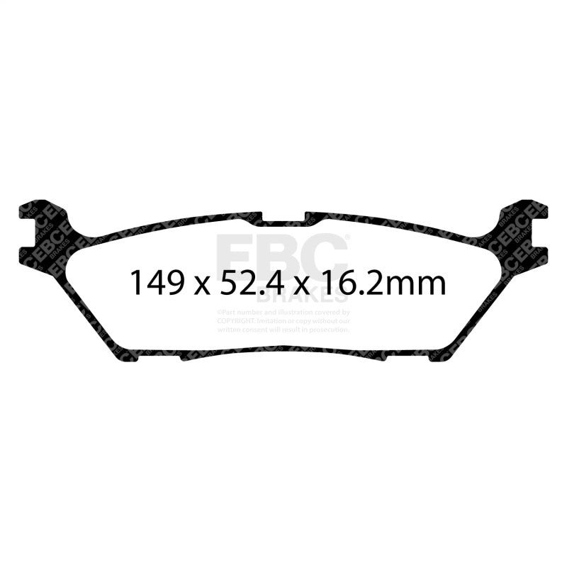 EBC Extra Duty Brake Pad Sets - EBC 2022+ Ford Expedition 3.5TT Extra Duty Rear Brake Pads