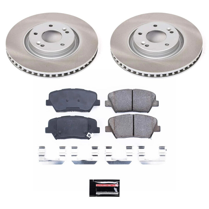 PSB Semi-Coated Rotor Kits - Power Stop 12-17 Hyundai Azera Front Semi-Coated Rotor Kit