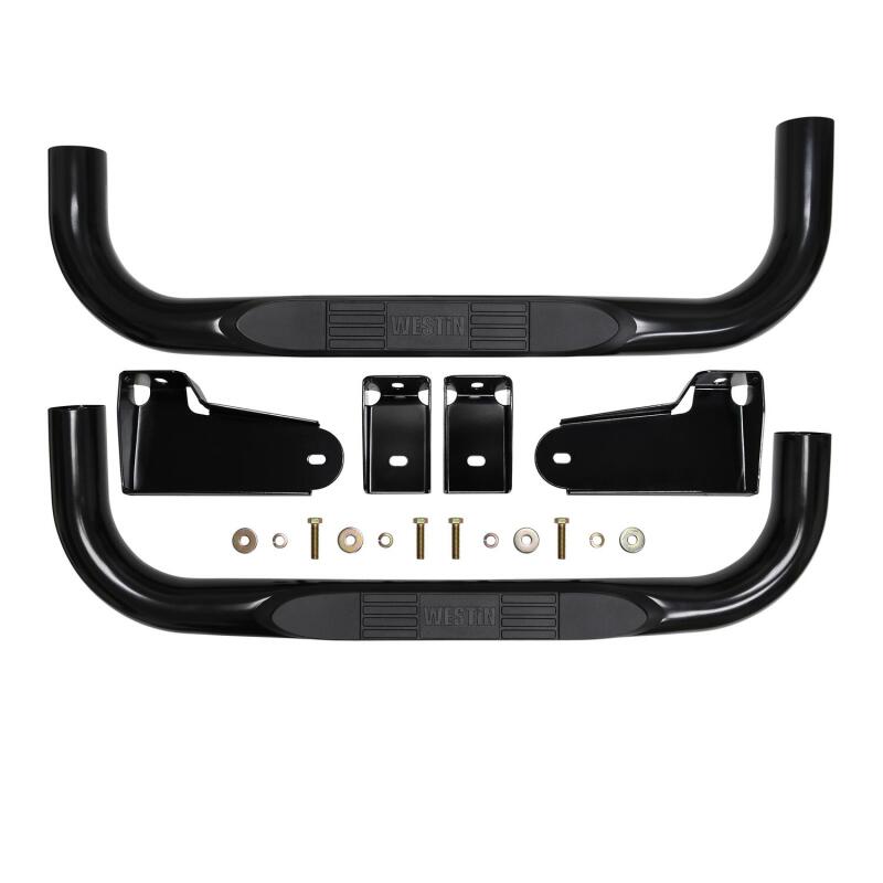 WES Nerf Bars - E-Series 3 - Westin 19-20 Chevy/GMC Silverado/Sierra 1500 Regular Cab E-Series 3 Nerf Step Bars - Black