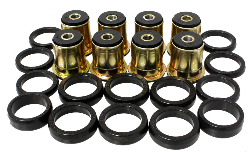 ES Cntrl Arm Bushings - Black - Energy Suspension GM Black Rear End Control Arm Bushing Set w/ Thrust Washer