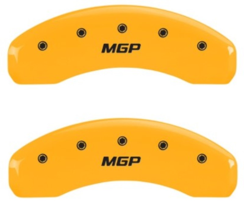 MGP Caliper Covers 2 Logo - MGP 2 Caliper Covers MGP Yellow Finish Black Characters 2018 Chevrolet Tahoe