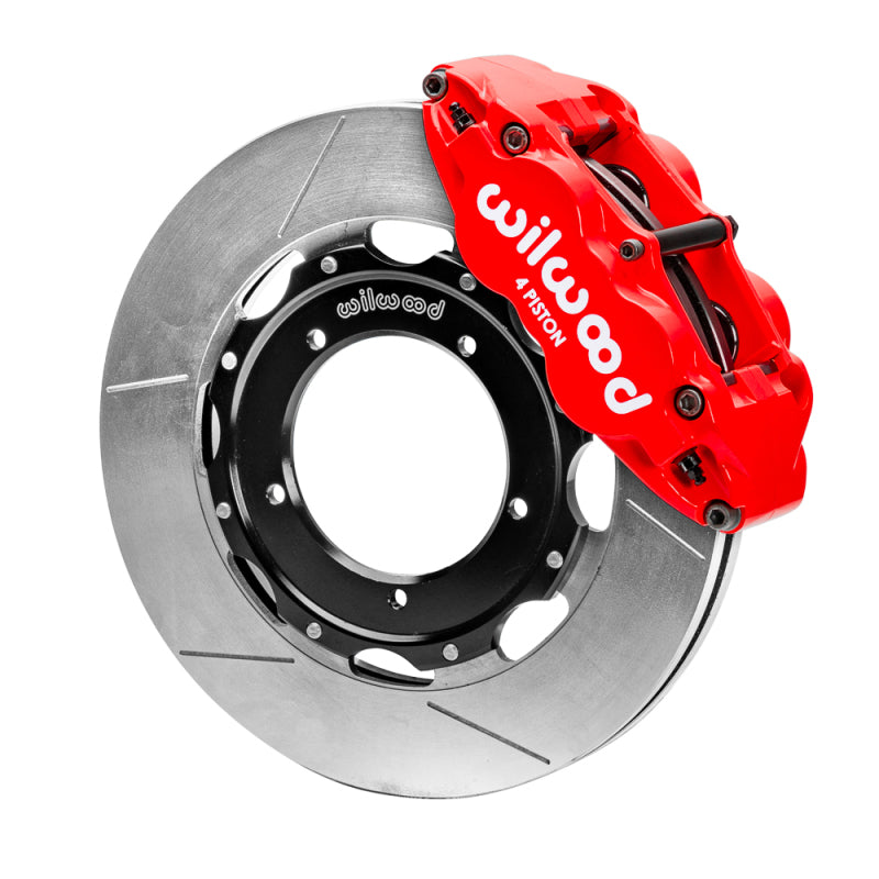 WIL Superlite Brake Kit - Wilwood 69-74 Porsche 911 Front Superlite Brake Kit 3in MT Slotted Face - Red