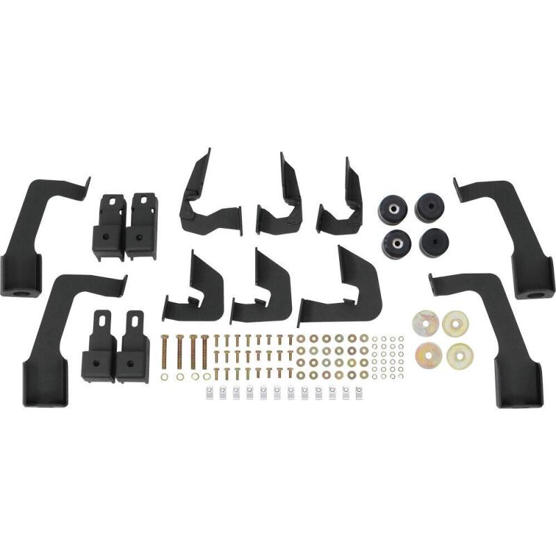 WES Nerf Bars - HDX Drop - Westin 14-18 Chevrolet Silverado 1500 DC 6.5ft Bed HDX Stainless Drop W2W Nerf Step Bars - Tex. Blk
