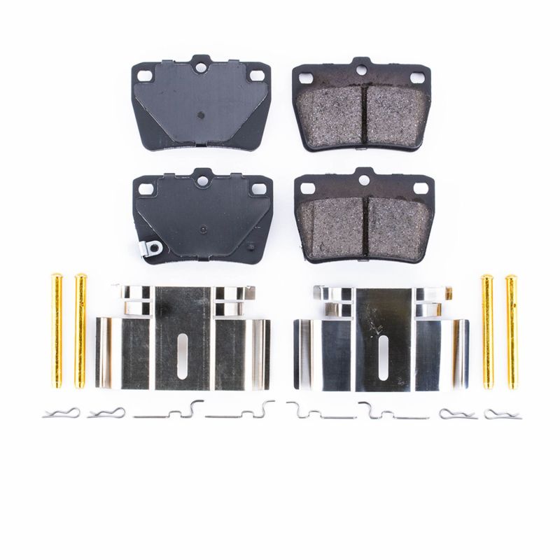 PSB Z17 Evolution Brake Pads - Power Stop 04-05 Toyota RAV4 Rear Z17 Evolution Ceramic Brake Pads w/Hardware