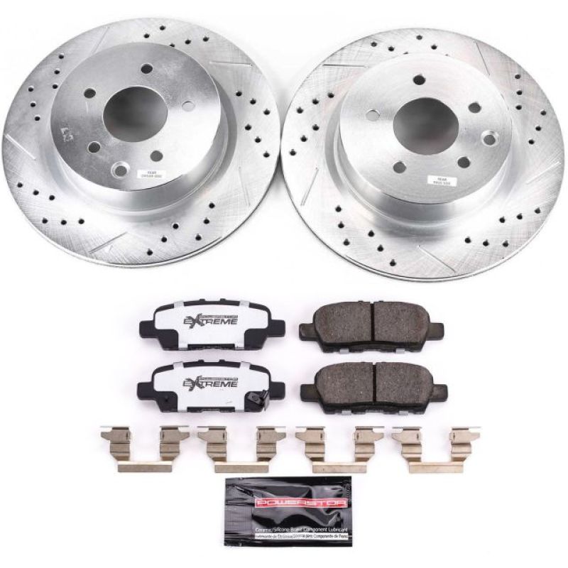 PSB Z26 Street Warrior Kit - Power Stop 18-19 Nissan 370Z Rear Z26 Street Warrior Brake Kit