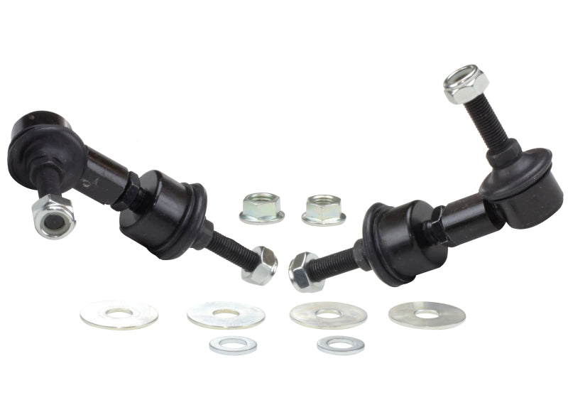 WL Sway Bar Links - Whiteline 5/05+ Ford Focus / 04+ Mazda 3 BK Rear Swaybar Link Kit H/Duty Adj Steel Ball