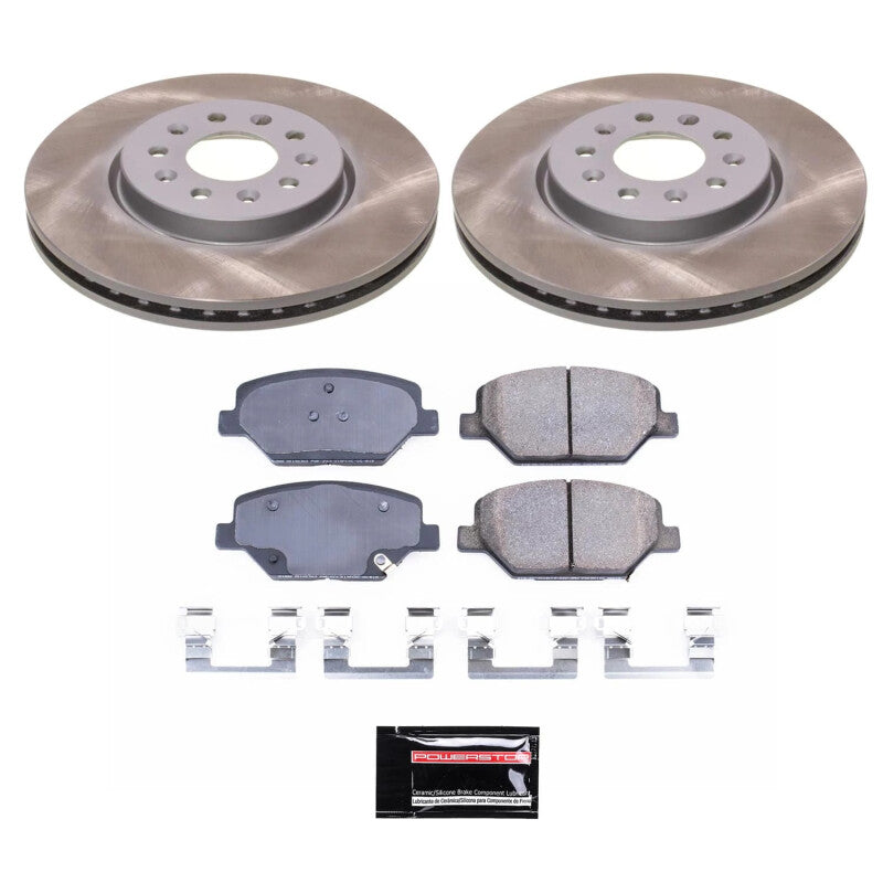 PSB Semi-Coated Rotor Kits - Power Stop 18-21 GMC Terrain Front Semi-Coated Rotor Kit