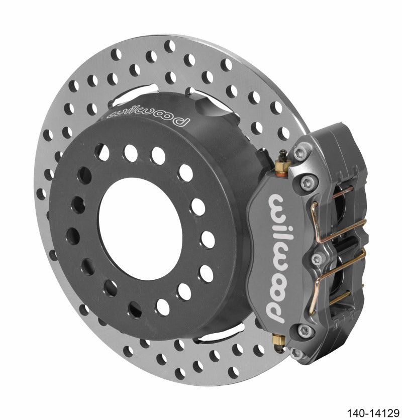 WIL Dynapro Brake Kit - Wilwood Dynapro Lug Mount Rear Dynamic Kit SA Drilled Big Ford New Style 2.50in Offset