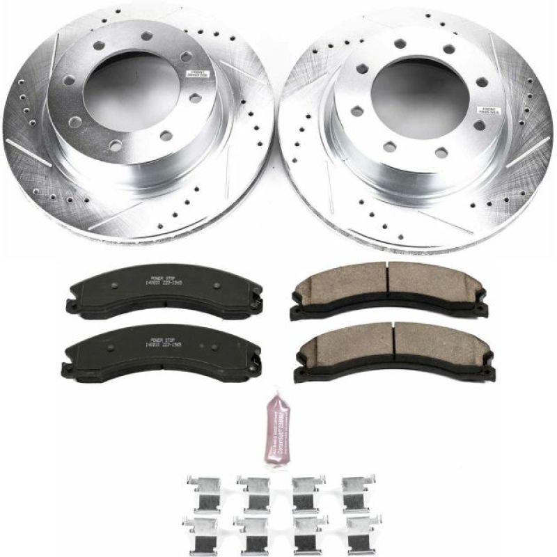 PSB Evolution Drill/Slot Rotor - Power Stop 12-21 Nissan NV3500 Front Z23 Evolution Brake Kit