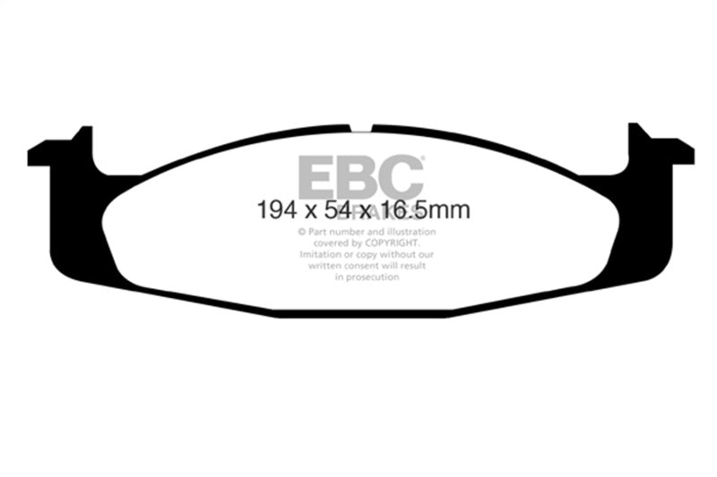 EBC Ultimax2 Brake Pad Sets - EBC 94-96 Ford Bronco 5.0 Ultimax2 Front Brake Pads