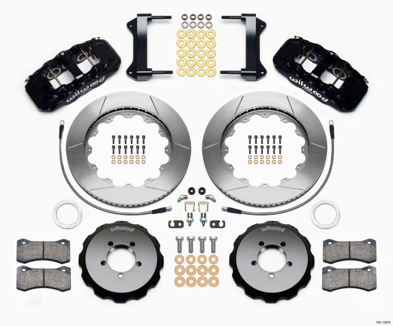WIL Aero Brake Kit - Wilwood AERO6 Front Hat Kit 14.00 1999-2012 Subaru WRX w/Lines