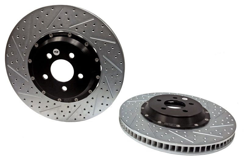BAE Eradispeed Rotors - Baer Brakes 15-23 Ford Mustang GT w/ OE Perf. Package Eradispeed+ Front 2pc SDZ Perf. Brake Rotors