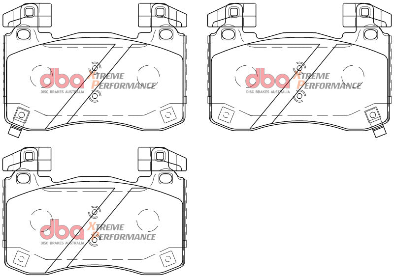 DBA XP Performance Brake Pads - DBA 2018+ Kia Stinger V6 Twin Turbo XP Performance Front Brake Pads