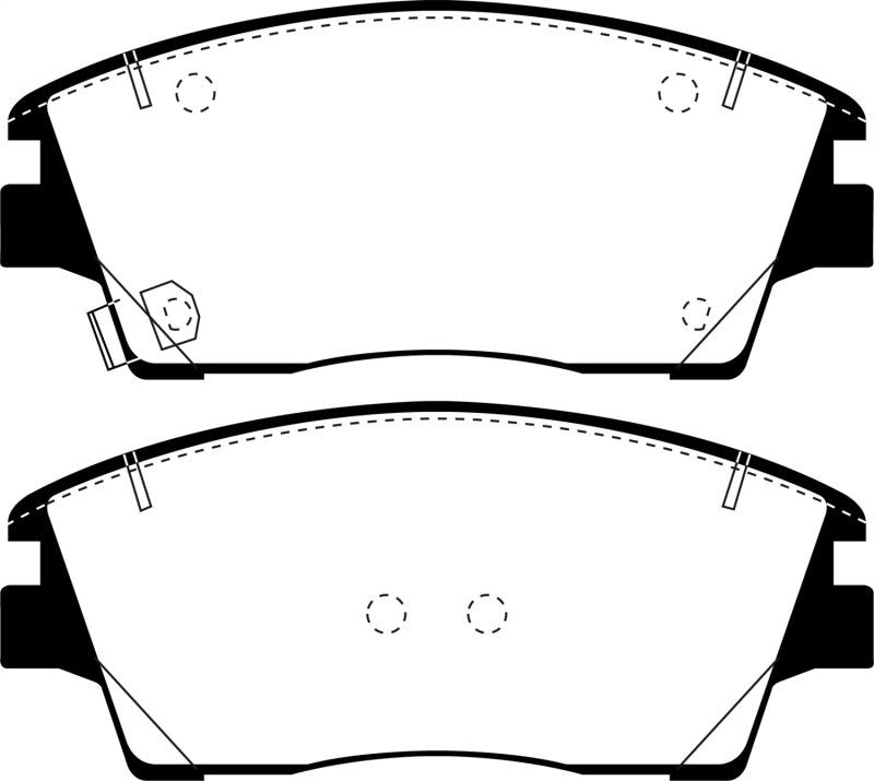 EBC Ultimax2 Brake Pad Sets - EBC 2016+ Hyundai Tucson Ultimax2 Front Brake Pads