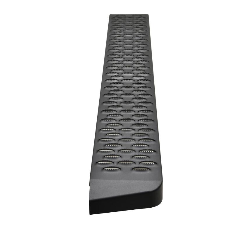WES Running Boards - Grate - Westin Ford Transit Van 150/250/350 (Single 54in Pass Door) Grate Steps Running Boards - Tex. Blk
