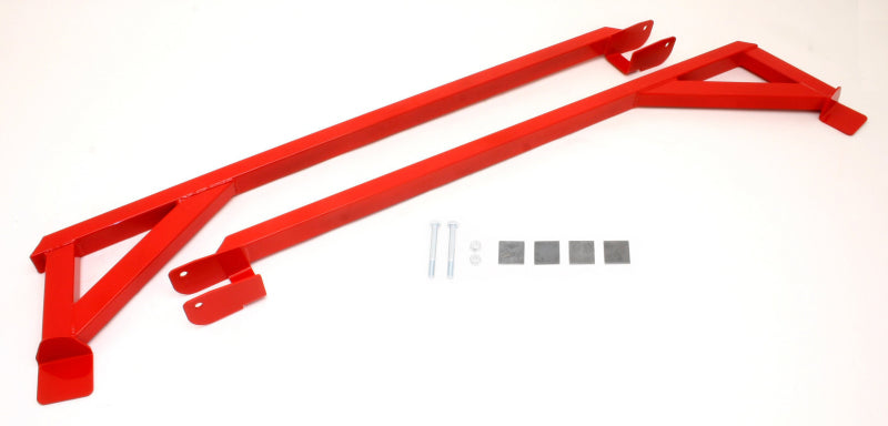 BMR Subframe Connectors - BMR 82-82 3rd Gen F-Body Weld-On Boxed Subframe Connectors (Inside Frame Exhaust) - Red