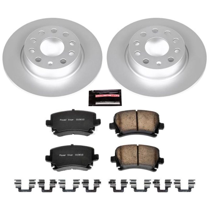 PSB Z23 Evolution Coated Kit - Power Stop 2013 Audi A3 Quattro Rear Z23 Evolution Sport Coated Brake Kit