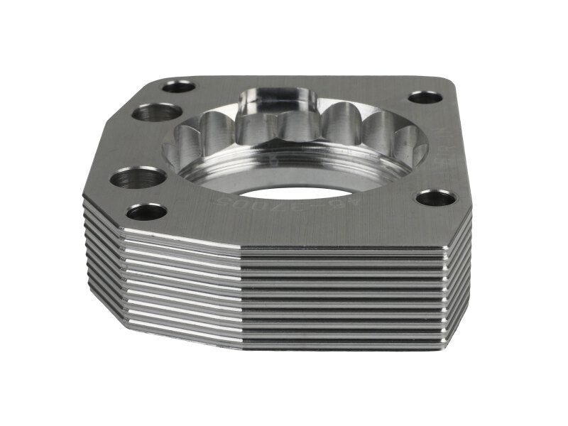 AFE Silver Bullet TBS - aFe 00-03 Honda S2000 L4 2.0L Silver Bullet Throttle Body Spacer - Silver