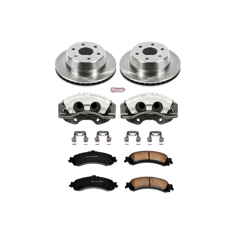PSB Autospecialty Kit w/Cals - Power Stop 02-06 Cadillac Escalade Rear Autospecialty Brake Kit w/Calipers